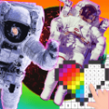 宇航员太空像素艺术游戏