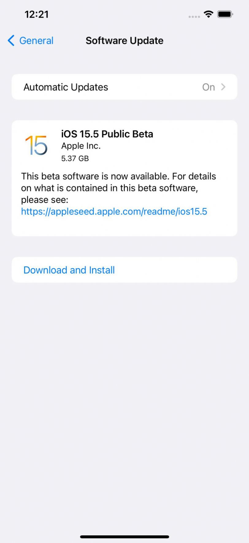 ƻiPadOS15.5ԤBeta4ļ 15.5Beta1