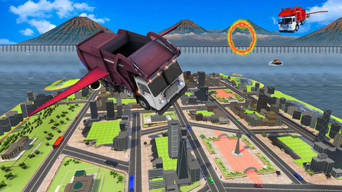 飞行垃圾车模拟驾驶手游app
