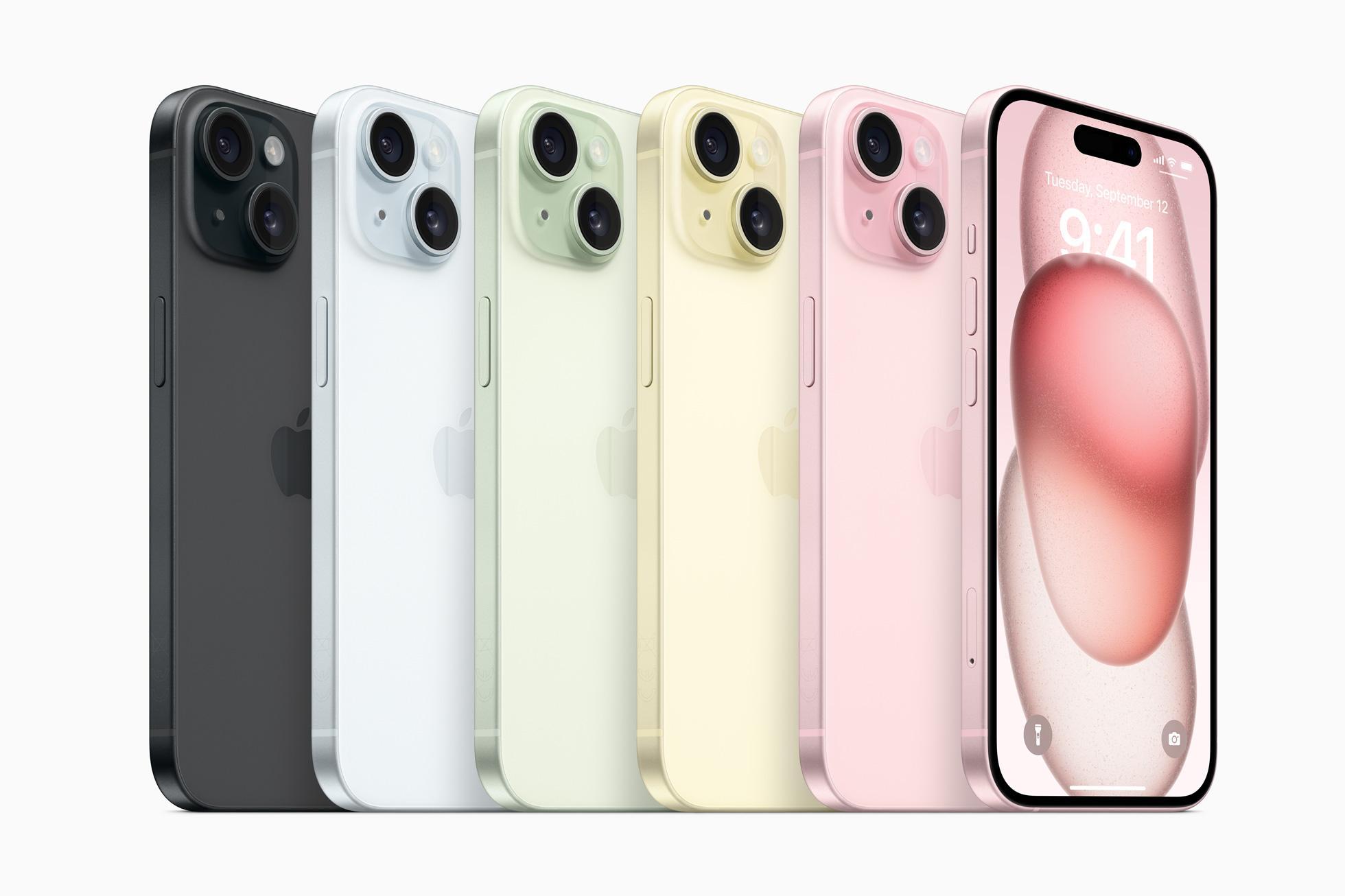 苹果15手机价格和图片颜色